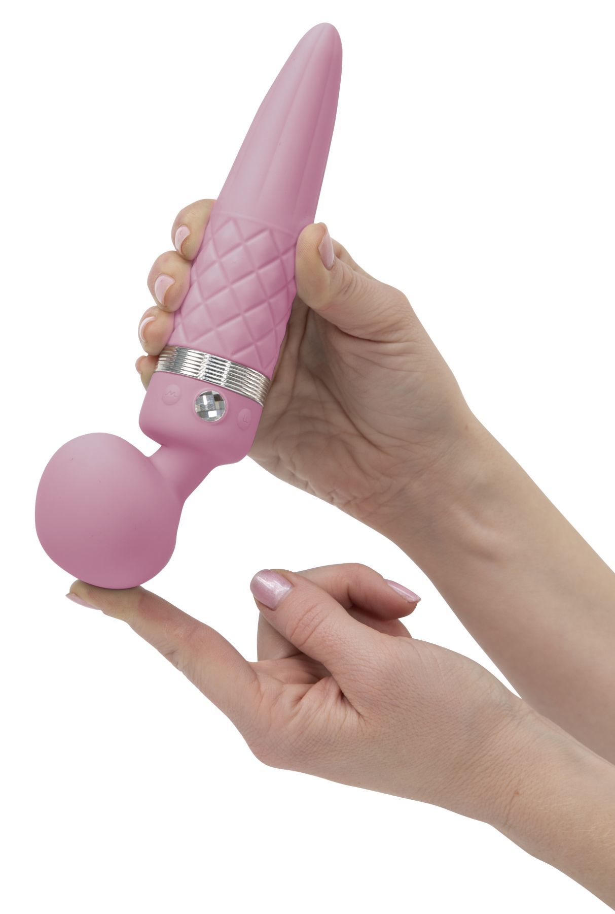 Вібромасажер 2в1 pillow talk sultry pink, класичний масажер і вібратор з ротацією, підігрів Вібромасажер 2в1 pillow talk sultry pink, класичний масажер і вібратор з ротацією, підігрів