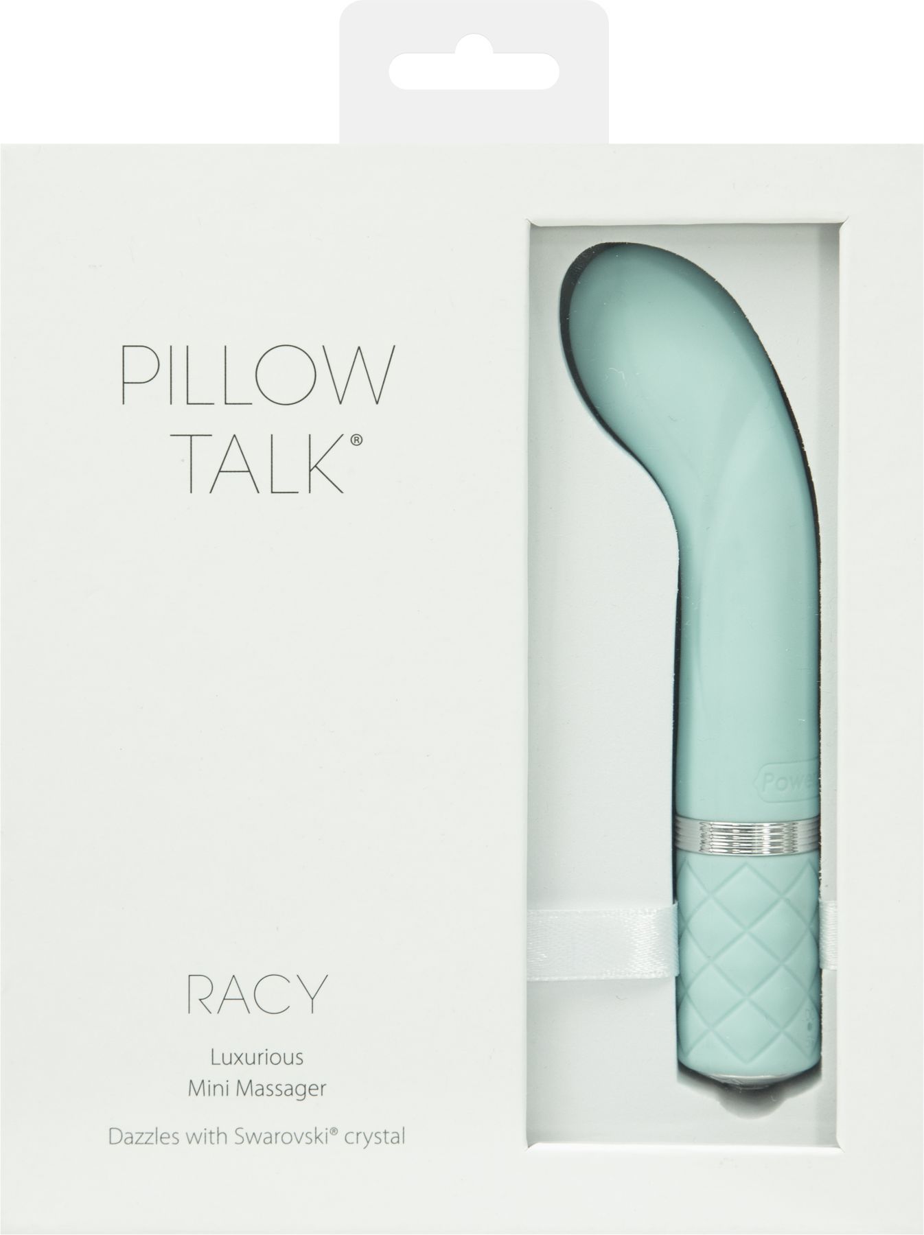 Розкішний вібратор pillow talk racy teal з кристалом swarovski для точки g, подарункове паковання Розкішний вібратор pillow talk racy teal з кристалом swarovski для точки g, подарункове паковання