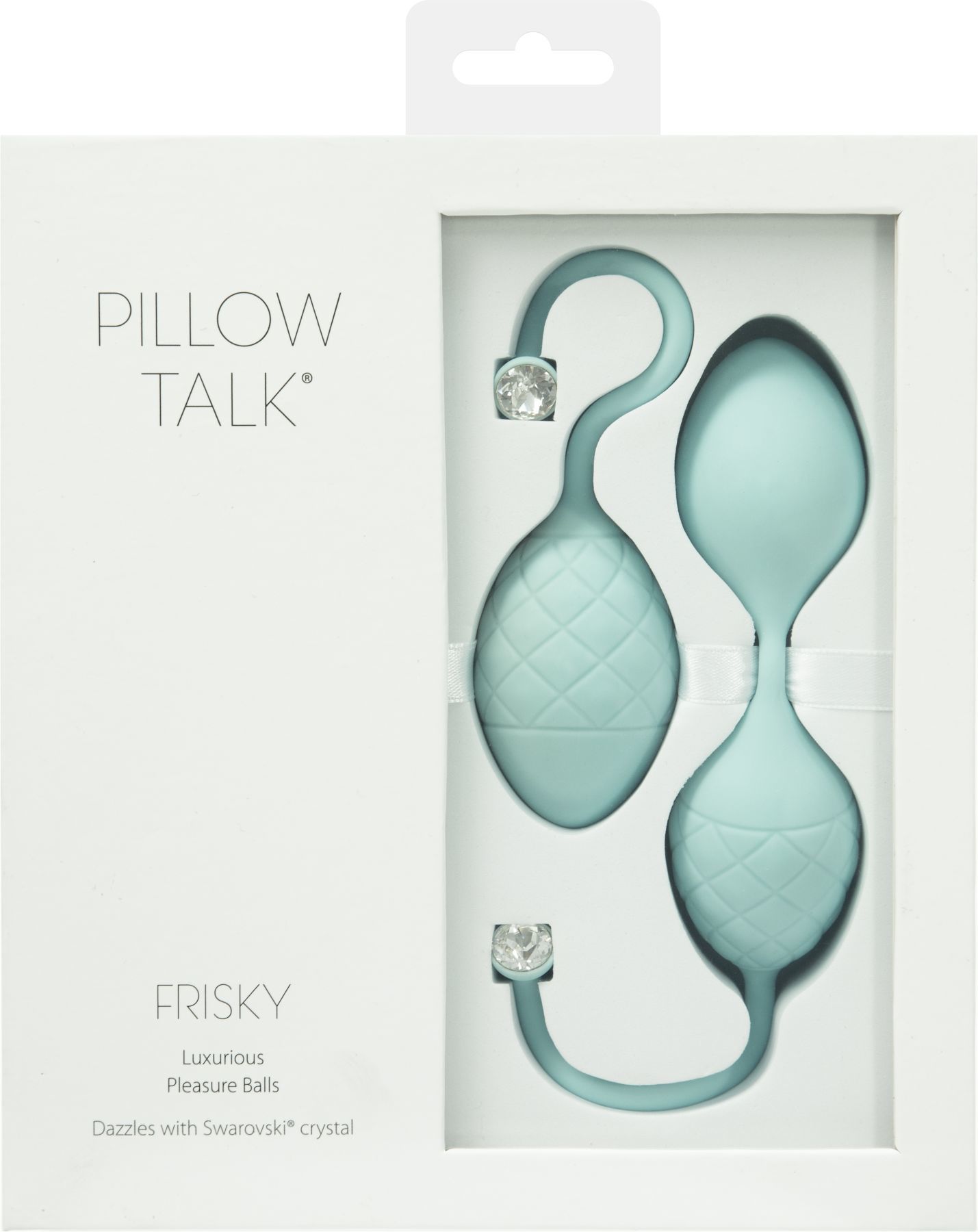 Розкішні вагінальні кульки pillow talk frisky teal з кристалом, діаметр 3,2 см, вага 49 75 гр Розкішні вагінальні кульки pillow talk frisky teal з кристалом, діаметр 3,2 см, вага 49 75 гр