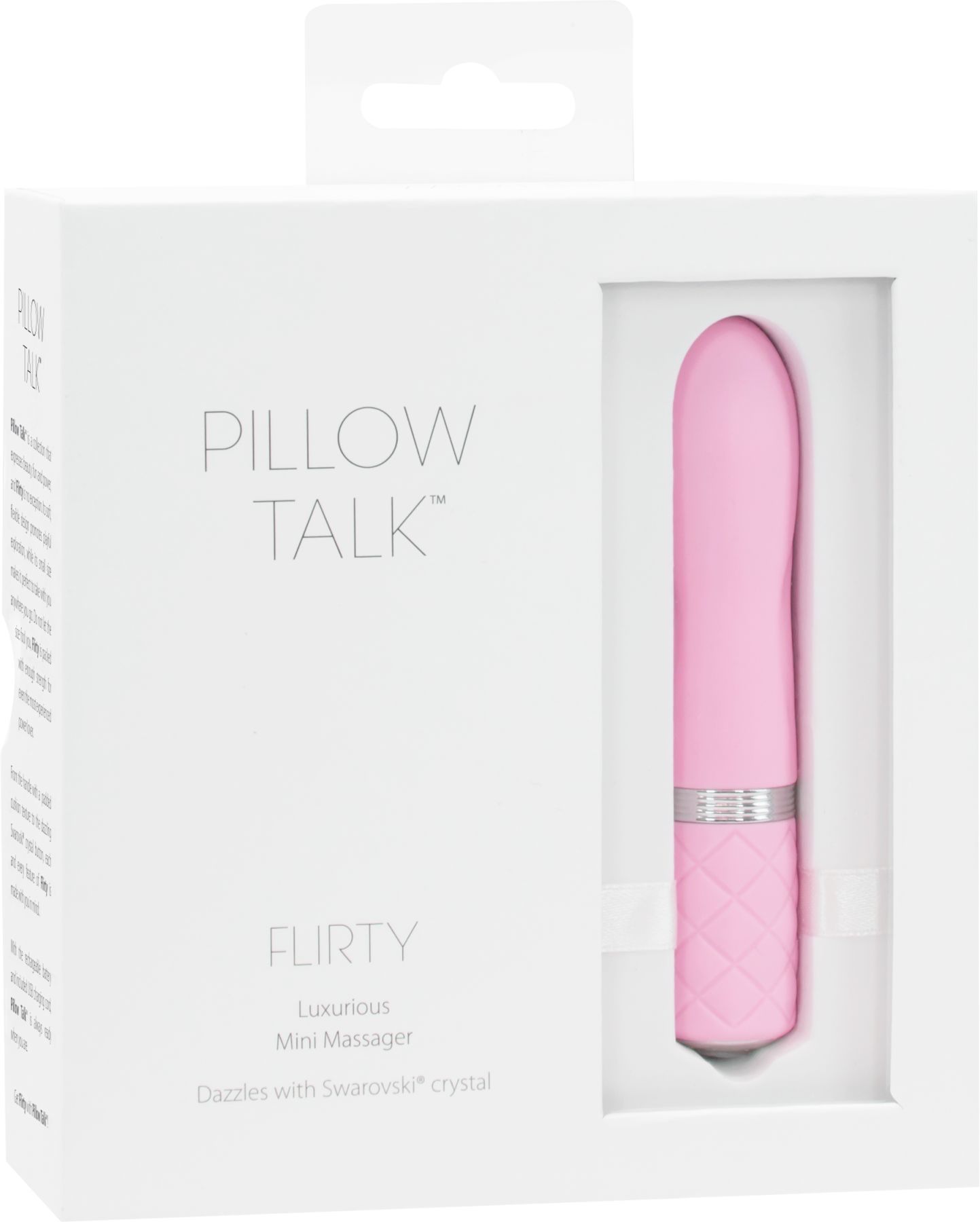 Розкішний вібратор pillow talk flirty pink з кристалом swarovski, гнучка головка Розкішний вібратор pillow talk flirty pink з кристалом swarovski, гнучка головка