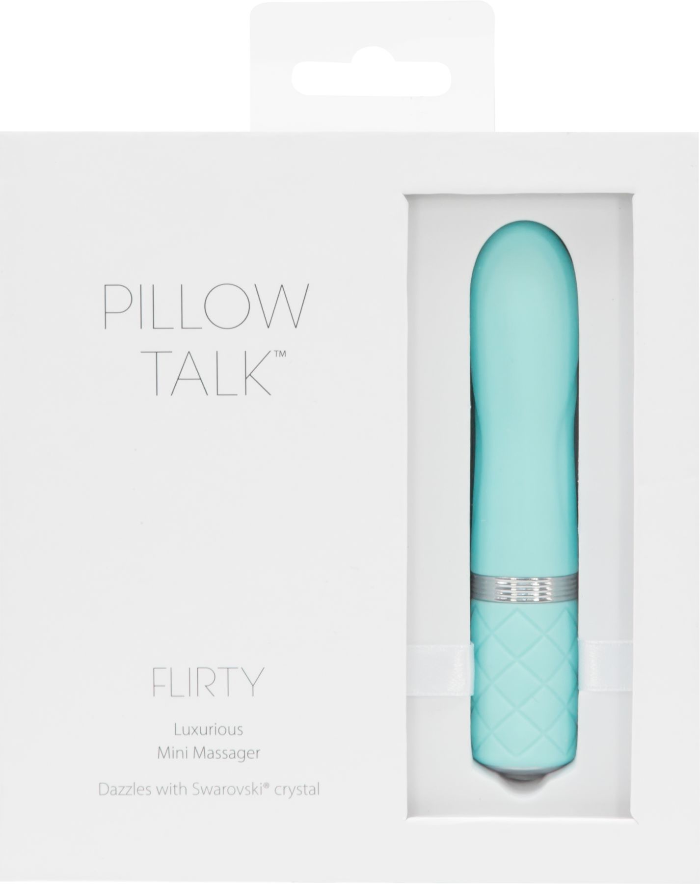 Розкішний вібратор pillow talk flirty teal з кристалом swarovski, гнучка головка Розкішний вібратор pillow talk flirty teal з кристалом swarovski, гнучка головка