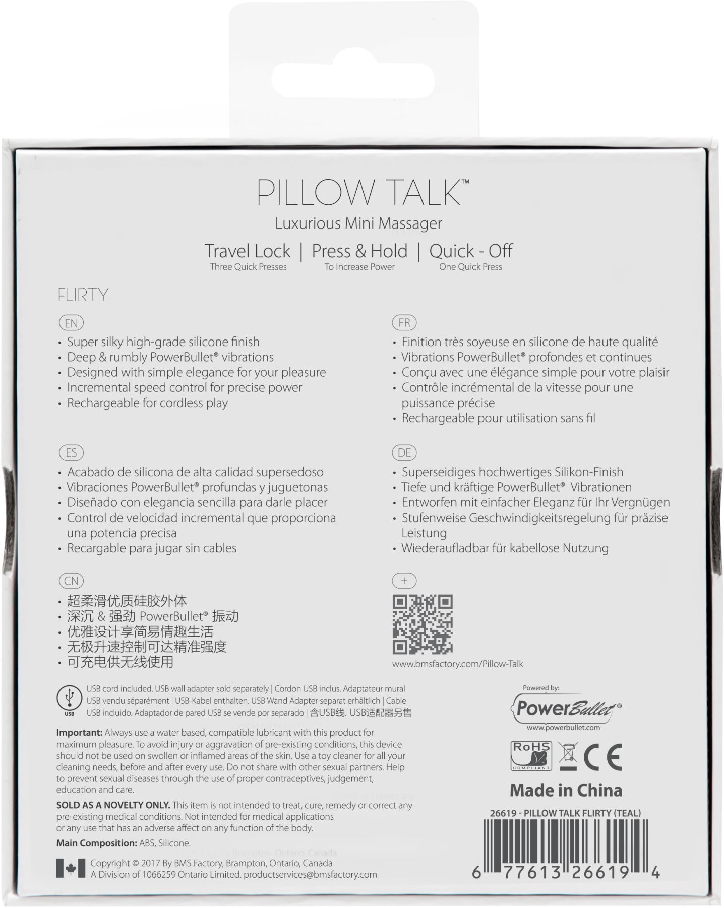 Розкішний вібратор pillow talk flirty teal з кристалом swarovski, гнучка головка Розкішний вібратор pillow talk flirty teal з кристалом swarovski, гнучка головка