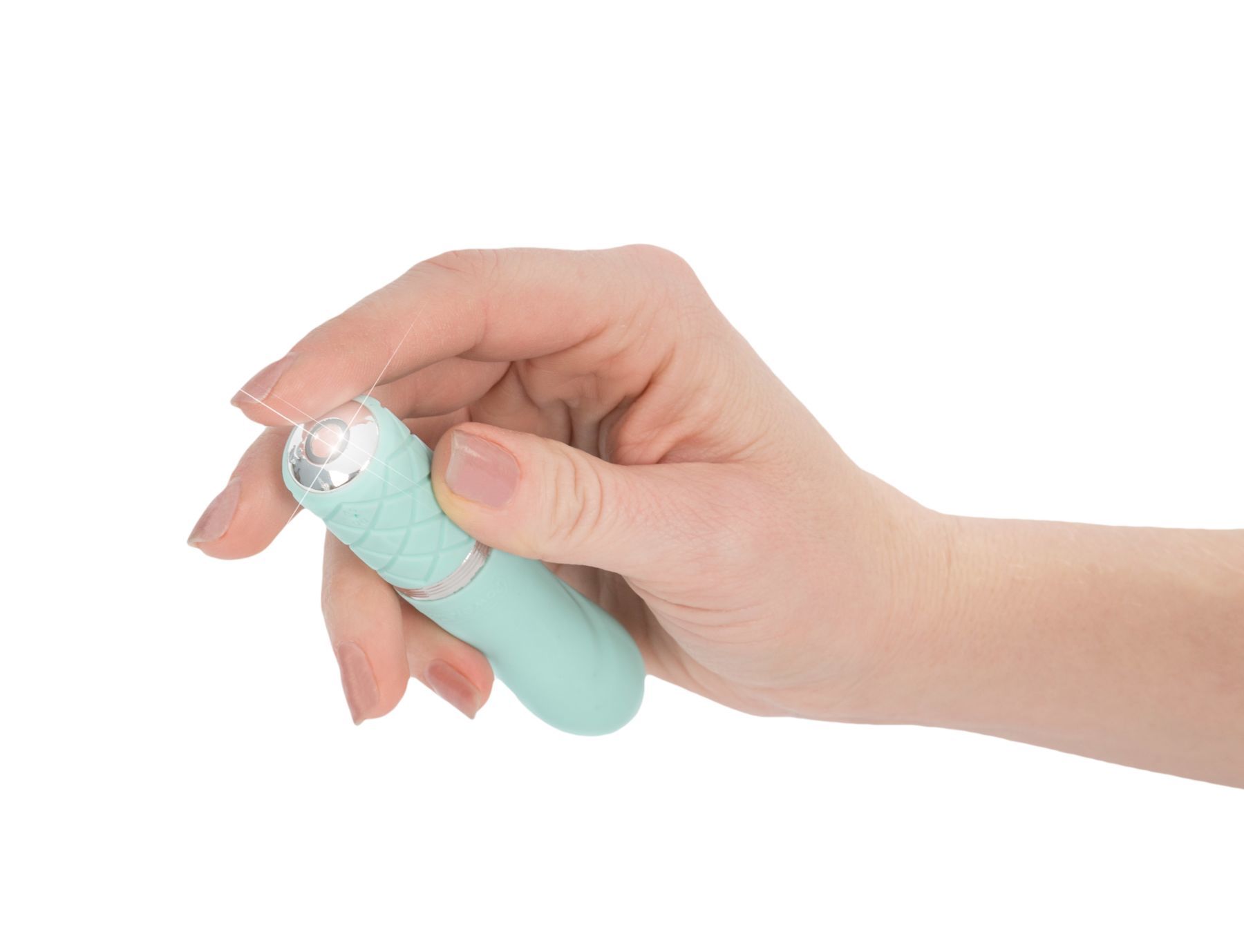 Розкішний вібратор pillow talk flirty teal з кристалом swarovski, гнучка головка Розкішний вібратор pillow talk flirty teal з кристалом swarovski, гнучка головка