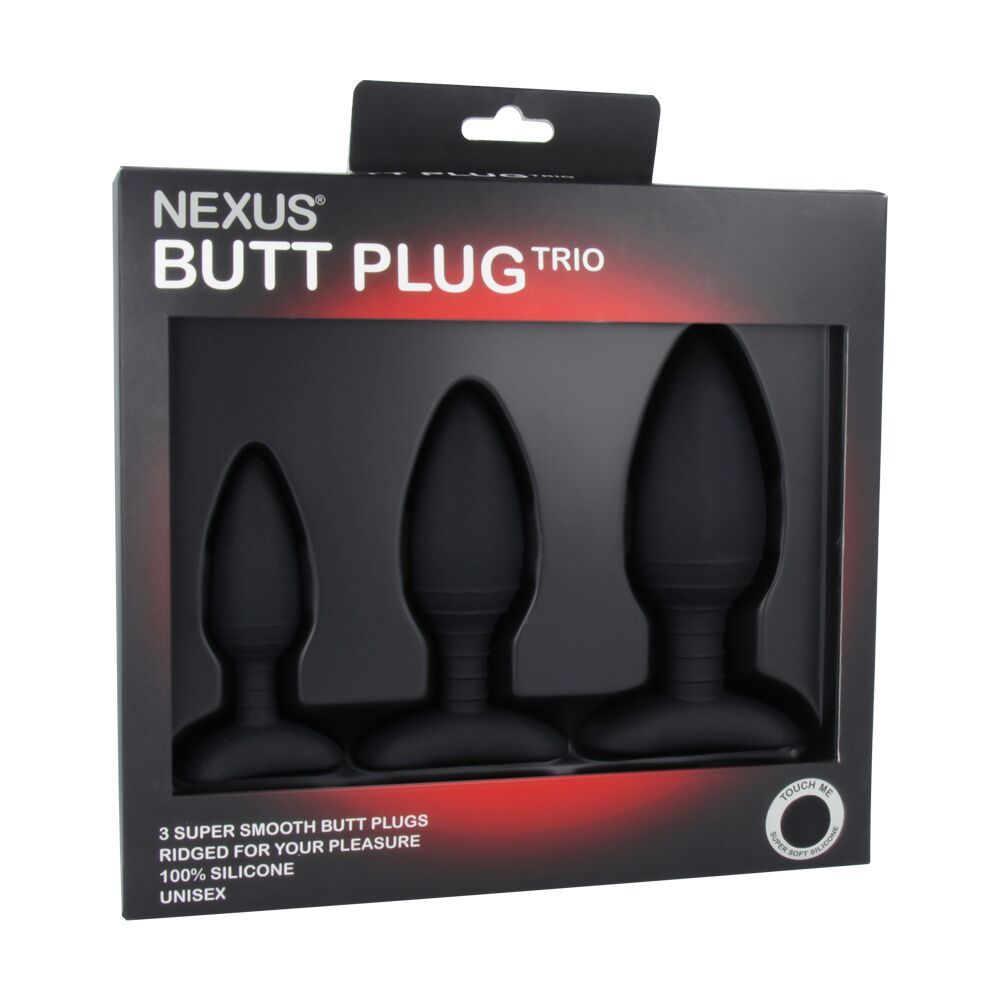 Набір анальних пробок nexus butt plug trio, макс. діаметр 3–4–5 см Набір анальних пробок nexus butt plug trio, макс. діаметр 3–4–5 см