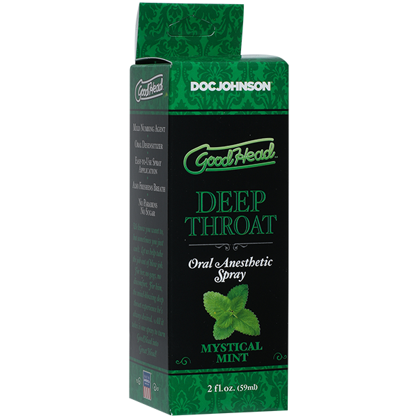 Спрей для мінету doc johnson goodhead deepthroat spray mystical mint 59 мл для глибокого мінету Спрей для мінету doc johnson goodhead deepthroat spray mystical mint 59 мл для глибокого мінету