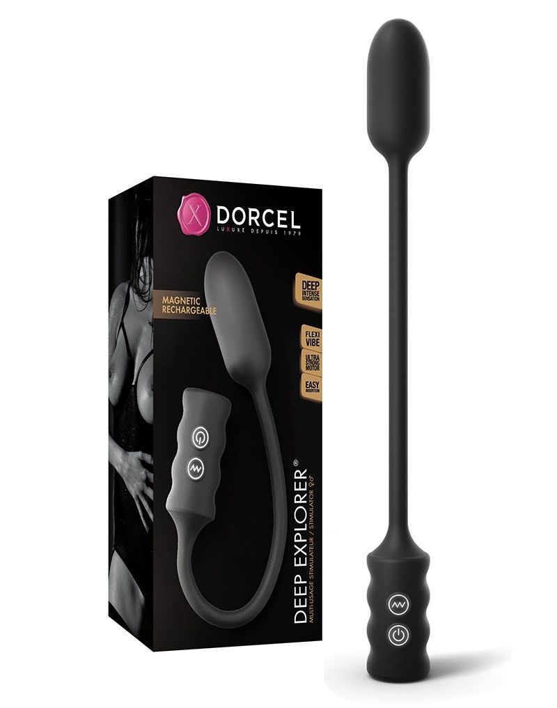 Виброяйце dorcel deep explorer, підходить для вагінальної та анальної стимуляції, потужне Виброяйце dorcel deep explorer, підходить для вагінальної та анальної стимуляції, потужне