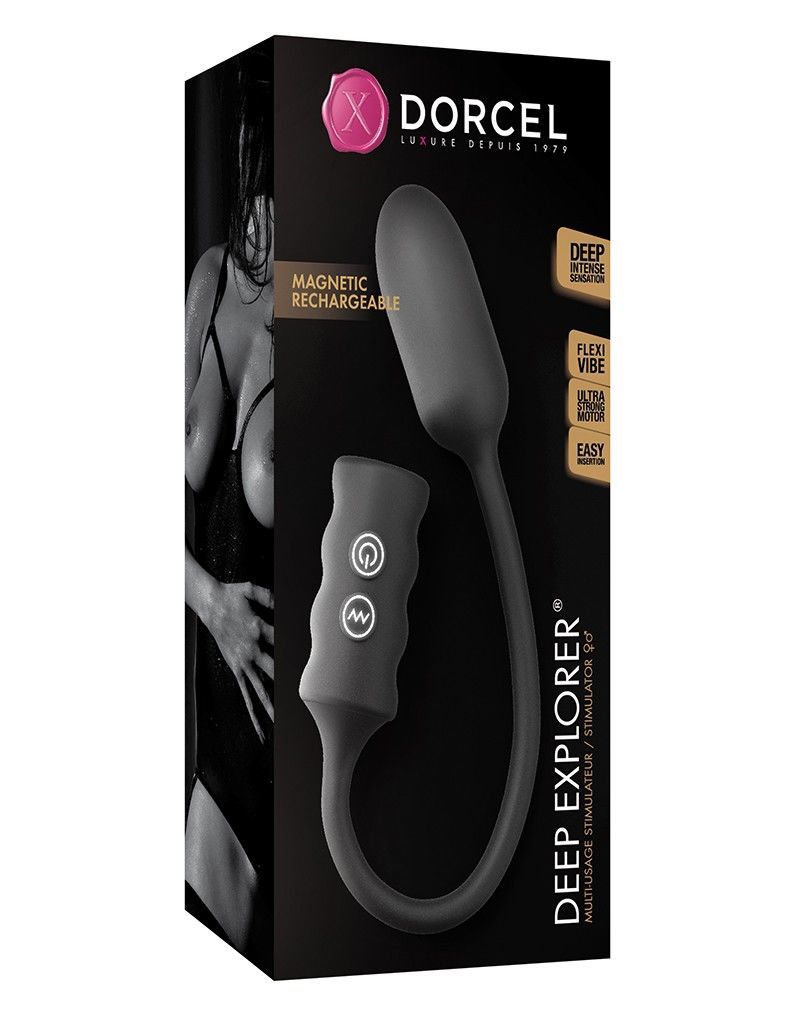 Виброяйце dorcel deep explorer, підходить для вагінальної та анальної стимуляції, потужне Виброяйце dorcel deep explorer, підходить для вагінальної та анальної стимуляції, потужне