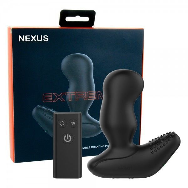 Масажер простати nexus revo extreme з головкою, яка обертається і пультом ДК Масажер простати nexus revo extreme з головкою, яка обертається і пультом ДК