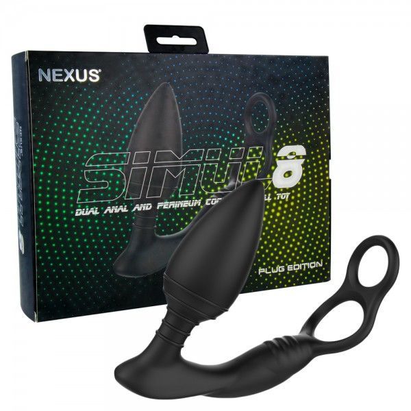 Анальна вібропробка nexus simul8 plug edition з ерекційним кільцем Анальна вібропробка nexus simul8 plug edition з ерекційним кільцем