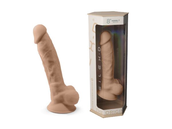 Фалоімітатор silexd vetus flesh (model 1 size 8in), двошаровий, силікон + silexpan, діаметр 4,2см Фалоімітатор silexd vetus flesh (model 1 size 8in), двошаровий, силікон + silexpan, діаметр 4,2см