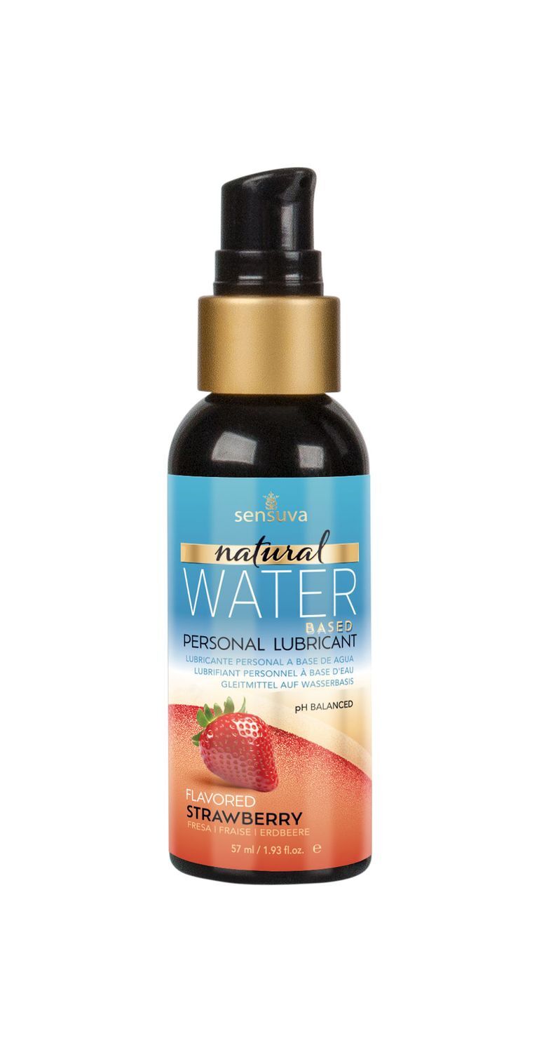 Змазка на водній основі sensuva natural water based strawberry (57 мл) без гліцерину та парабенів Змазка на водній основі sensuva natural water based strawberry (57 мл) без гліцерину та парабенів