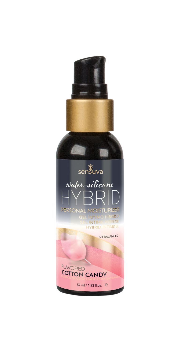 Змазка водно силіконова sensuva hybrid cotton candy (57 мл) без цукру, можна для оральних пестощів Змазка водно силіконова sensuva hybrid cotton candy (57 мл) без цукру, можна для оральних пестощів