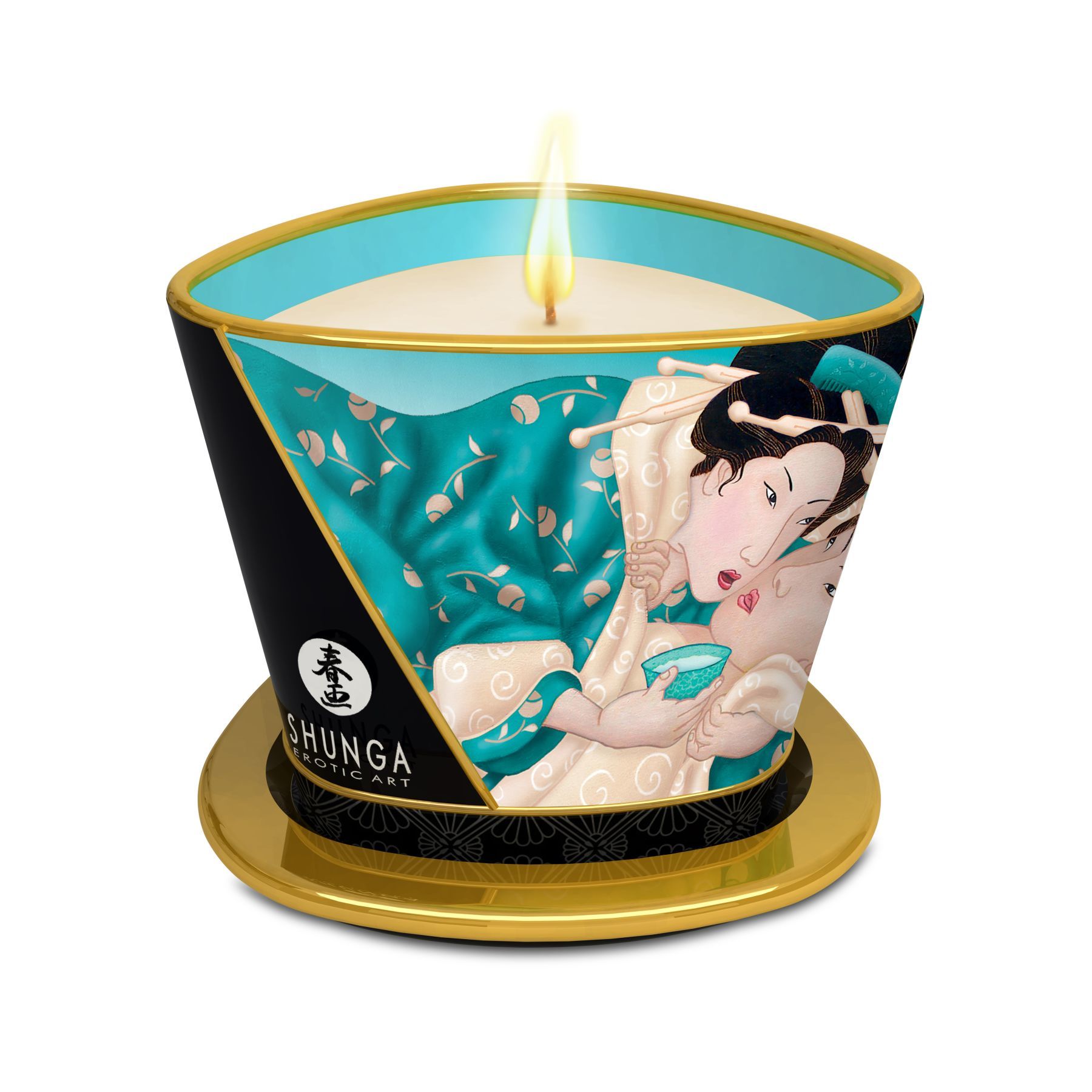 Масажна свічка shunga massage candle – island blossoms (170 мл) з афродизіаками