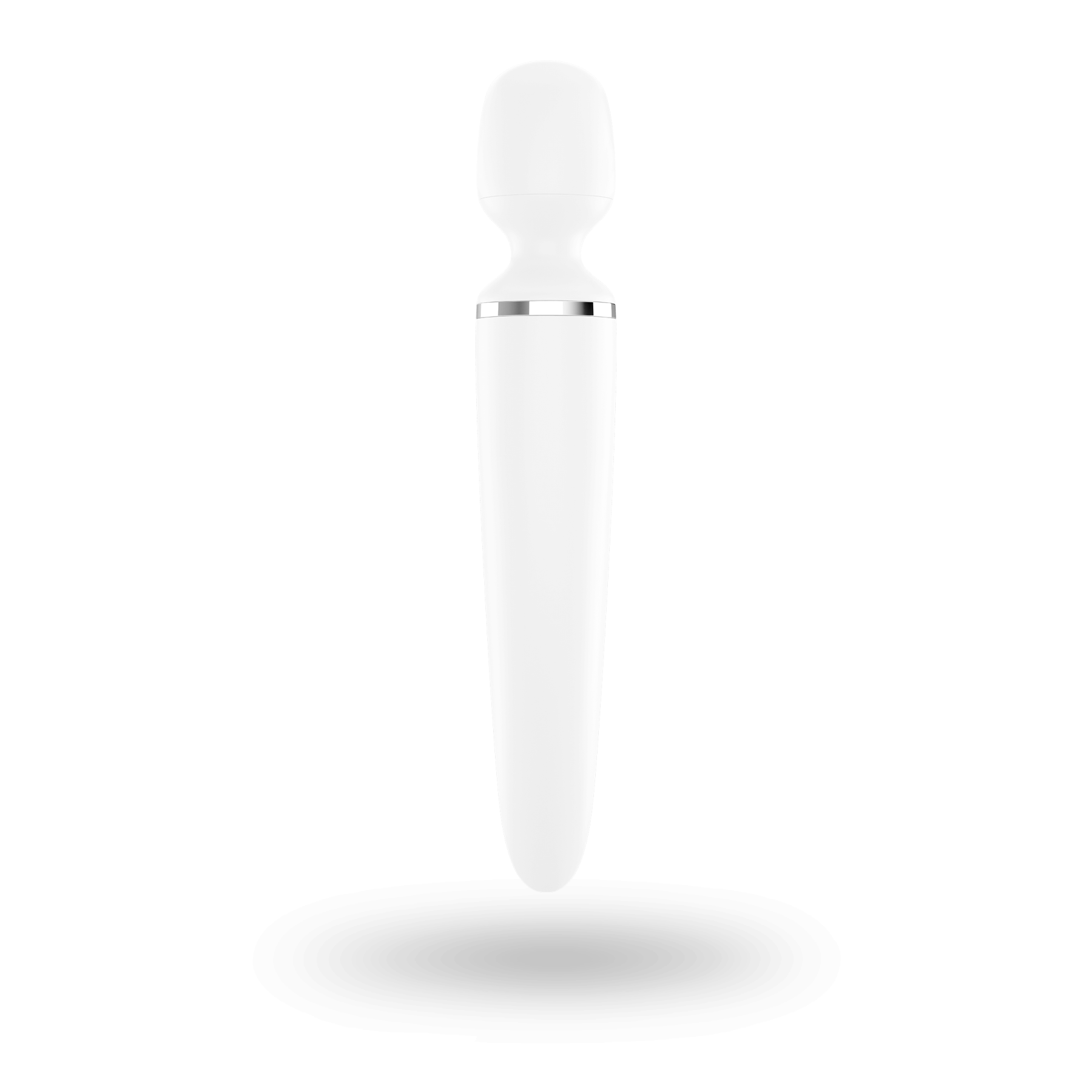 Вібромасажер satisfyer wand er woman (white/chrome), водонепроникний, потужний, розмір xxl Вібромасажер satisfyer wand er woman (white/chrome), водонепроникний, потужний, розмір xxl