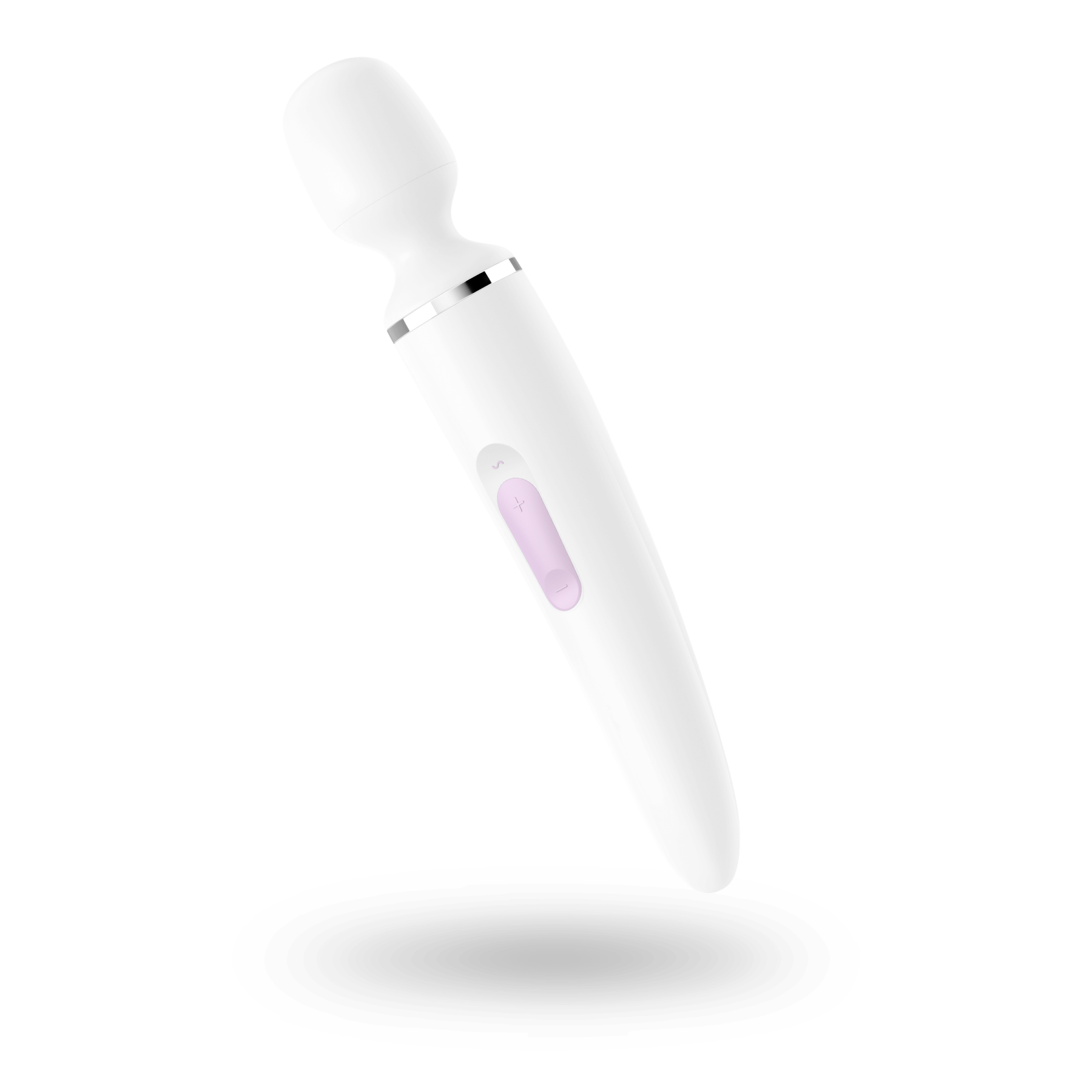 Вібромасажер satisfyer wand er woman (white/chrome), водонепроникний, потужний, розмір xxl Вібромасажер satisfyer wand er woman (white/chrome), водонепроникний, потужний, розмір xxl