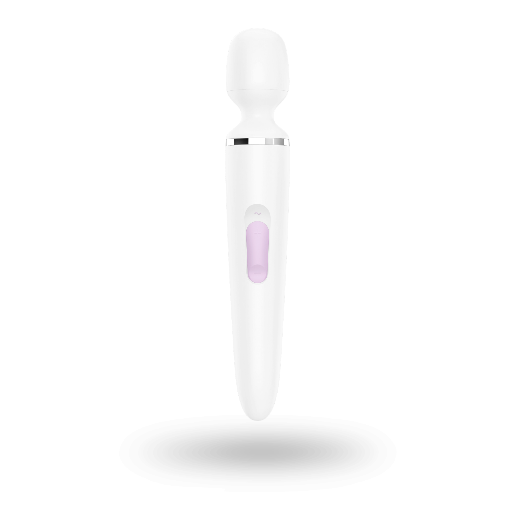 Вібромасажер satisfyer wand er woman (white/chrome), водонепроникний, потужний, розмір xxl Вібромасажер satisfyer wand er woman (white/chrome), водонепроникний, потужний, розмір xxl