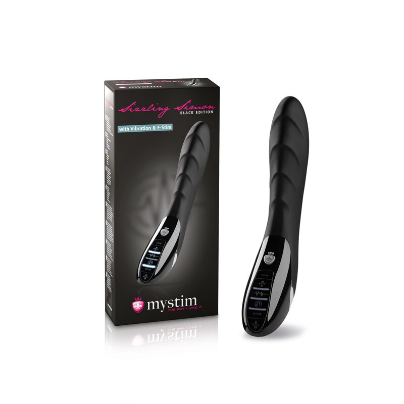 Вібратор з електростимуляцією mystim sizzling simon estim black, міостимулятор Вібратор з електростимуляцією mystim sizzling simon estim black, міостимулятор