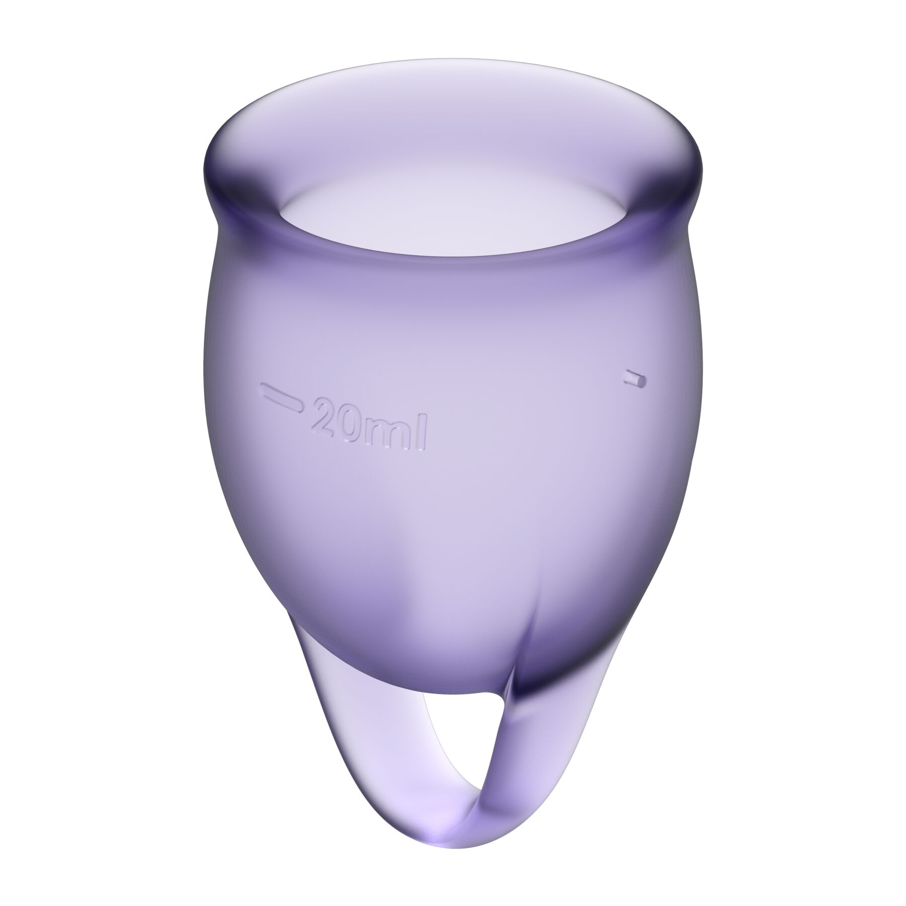 Набір менструальних чаш satisfyer feel confident (lila), 15мл та 20мл, мішечок для зберігання Набір менструальних чаш satisfyer feel confident (lila), 15мл та 20мл, мішечок для зберігання