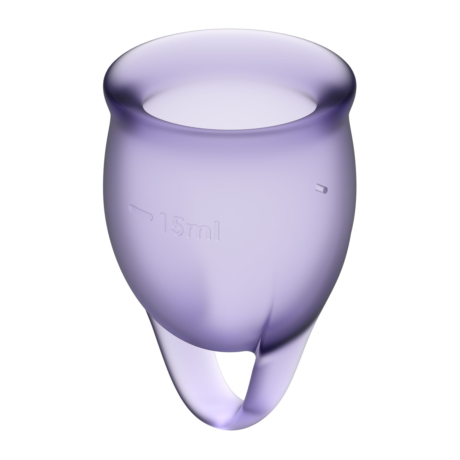 Набір менструальних чаш satisfyer feel confident (lila), 15мл та 20мл, мішечок для зберігання Набір менструальних чаш satisfyer feel confident (lila), 15мл та 20мл, мішечок для зберігання