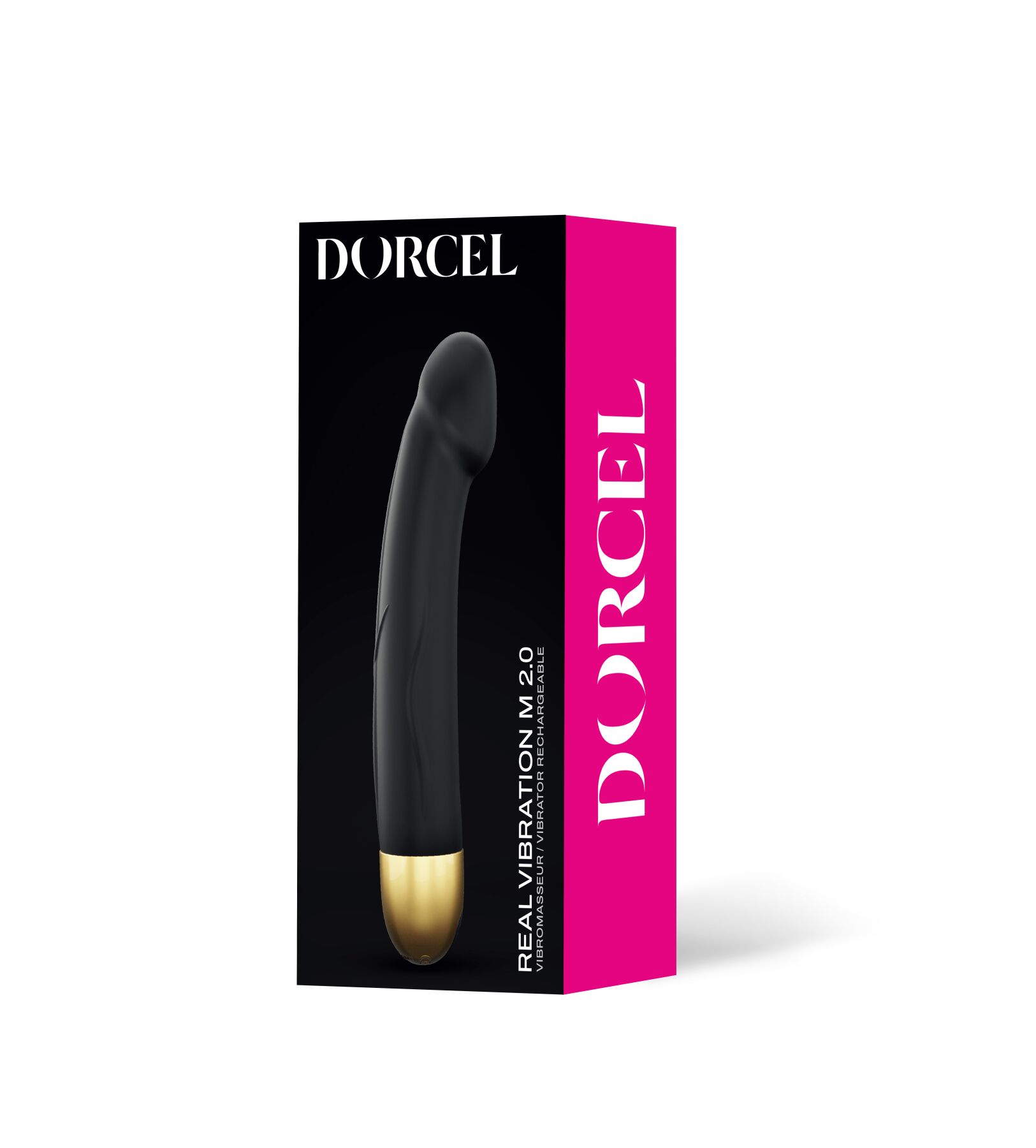 Вібратор dorcel real vibration m gold 2.0, діаметр 3,7см, перезаряджається, для точки g Вібратор dorcel real vibration m gold 2.0, діаметр 3,7см, перезаряджається, для точки g
