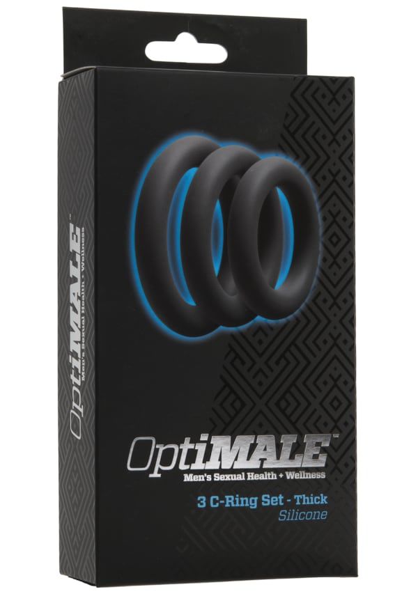 Набір ерекційних кілець doc johnson optimale 3 c ring set thick Набір ерекційних кілець doc johnson optimale 3 c ring set thick