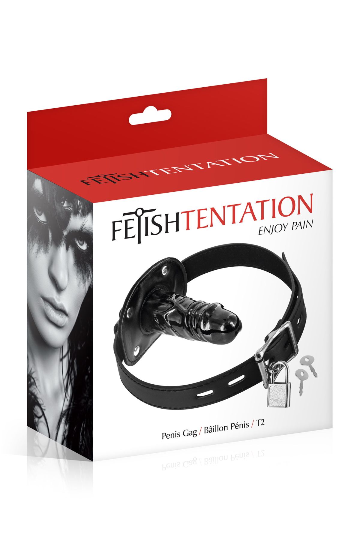 Кляп з великим фаллоімітатором fetish tentation penis gag t2 Кляп з великим фаллоімітатором fetish tentation penis gag t2