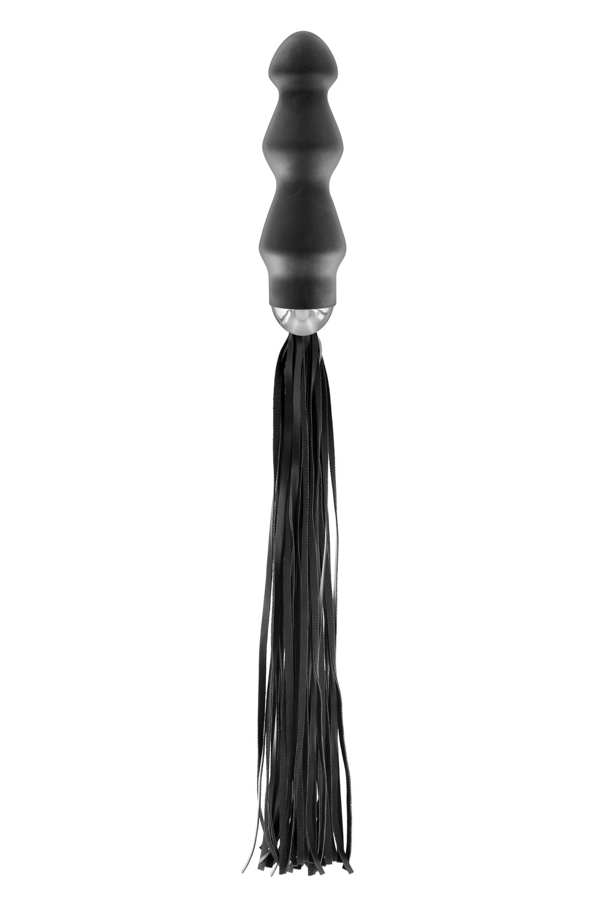 Флогер з ручкою анальним плагом fetish tentation whip with plug handle Флогер з ручкою анальним плагом fetish tentation whip with plug handle