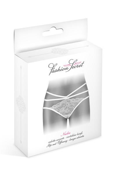 Трусики з відкритою попкою fashion secret nadia white Трусики з відкритою попкою fashion secret nadia white