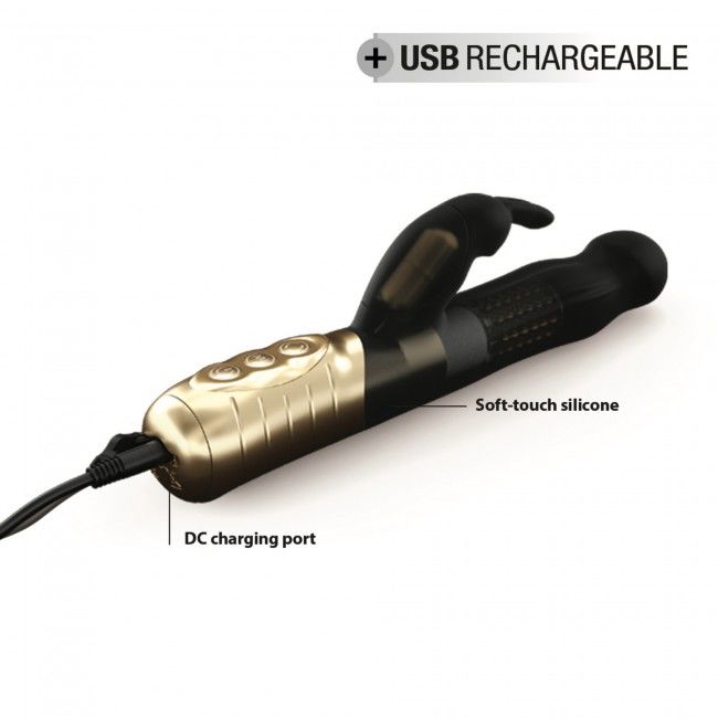 Вібратор кролик dorcel baby rabbit gold 2.0 з перлинним масажем і головкою, що обертається Вібратор кролик dorcel baby rabbit gold 2.0 з перлинним масажем і головкою, що обертається