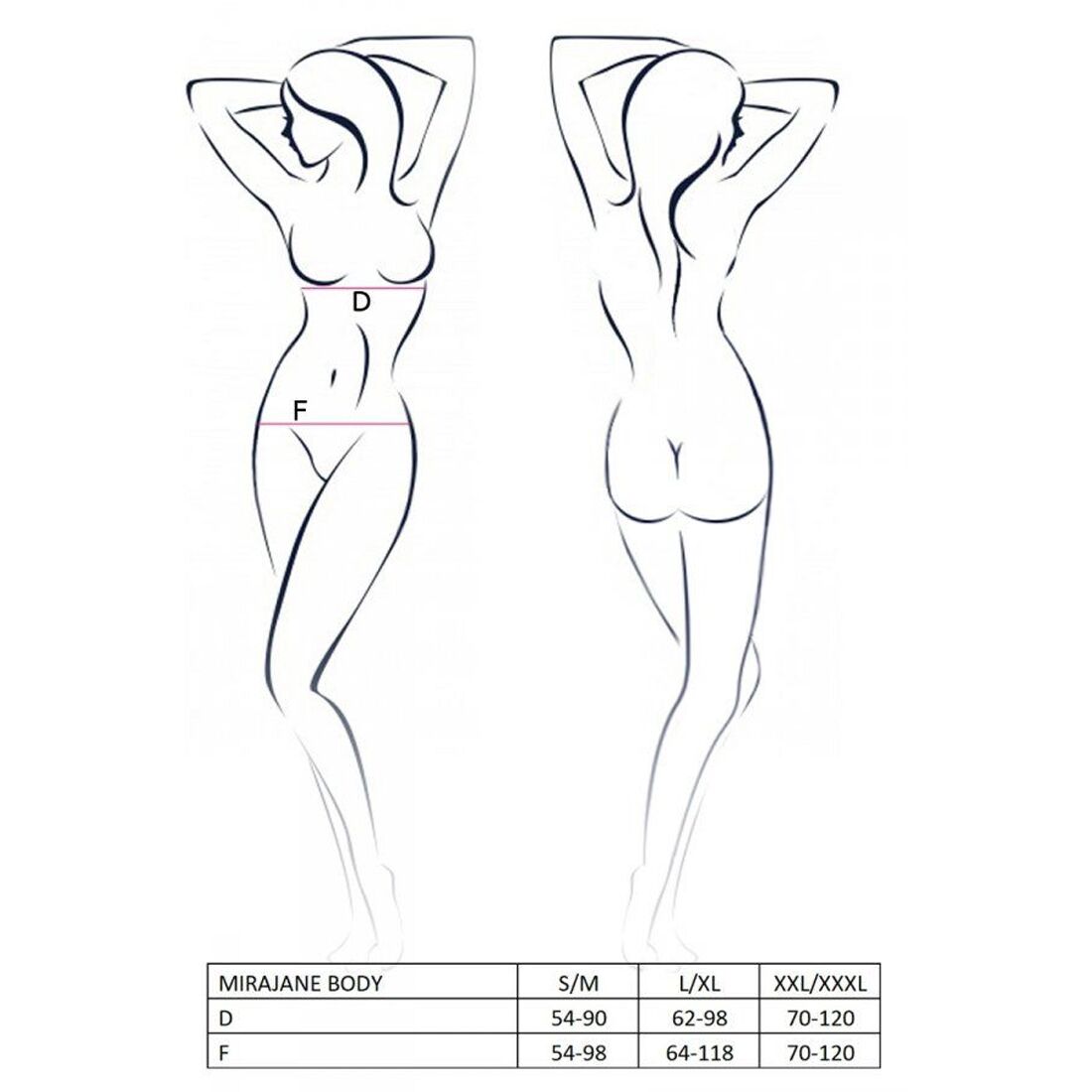 Ажурний боді passion azalia body xxl/xxxl, black Ажурний боді passion azalia body xxl/xxxl, black