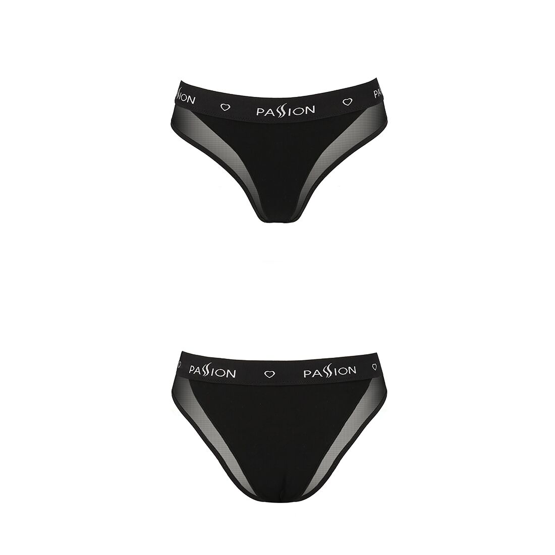 Трусики з прозорою вставкою passion ps002 panties m, black Трусики з прозорою вставкою passion ps002 panties m, black