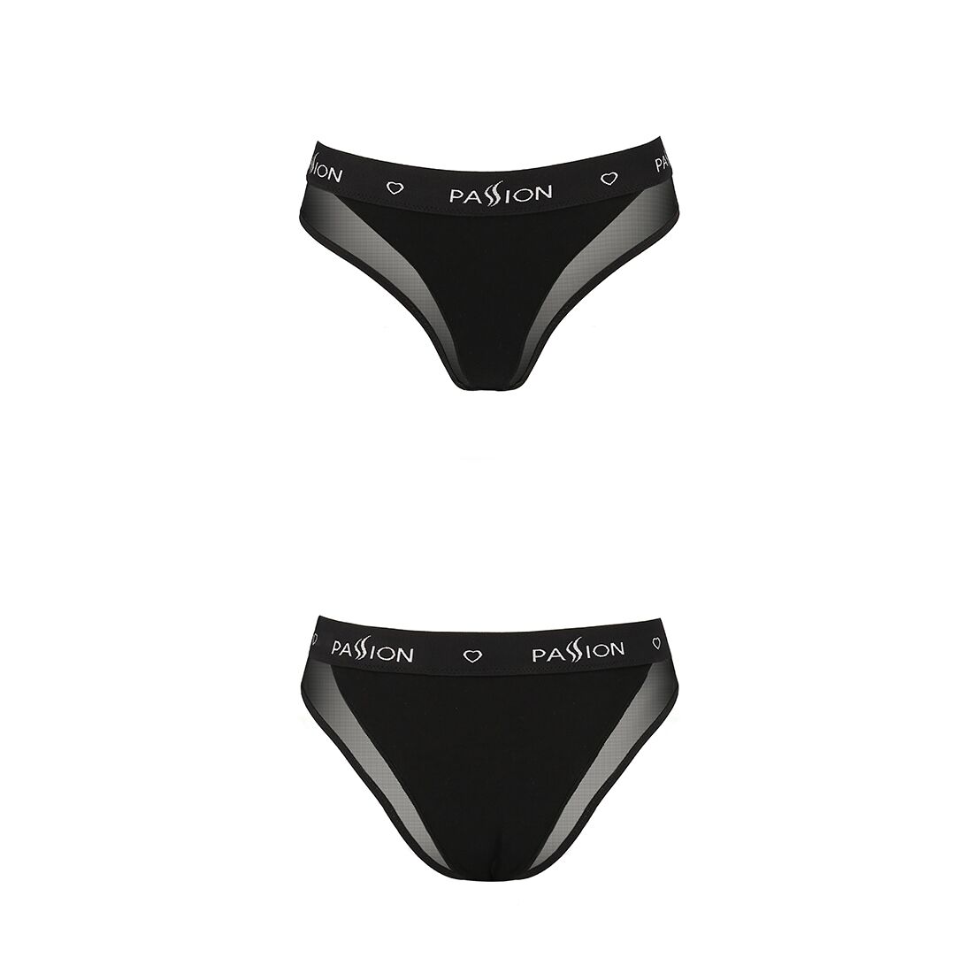 Трусики з прозорою вставкою passion ps002 panties xl, black Трусики з прозорою вставкою passion ps002 panties xl, black