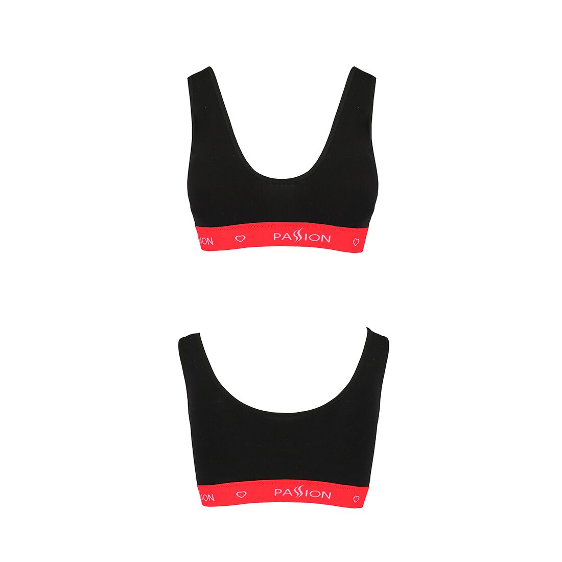 Спортивний топ на широких бретелях passion ps003 top m, black Спортивний топ на широких бретелях passion ps003 top m, black