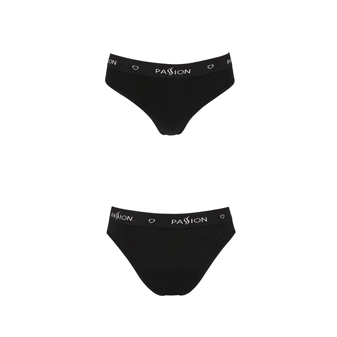Трусики сліпи з бавовни та еластаном passion ps004 panties s, black Трусики сліпи з бавовни та еластаном passion ps004 panties s, black