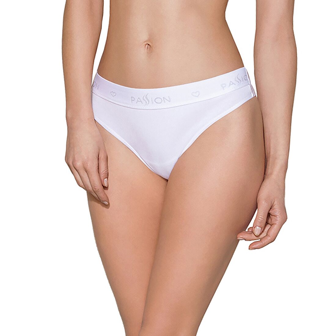Трусики бразиліана з бавовни passion ps005 panties m, white