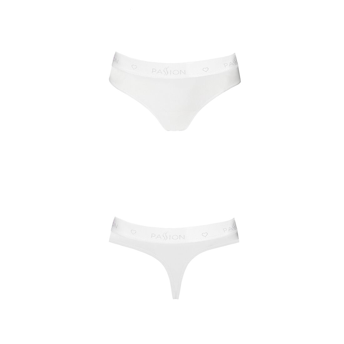Трусики бразиліана з бавовни passion ps005 panties s, white Трусики бразиліана з бавовни passion ps005 panties s, white