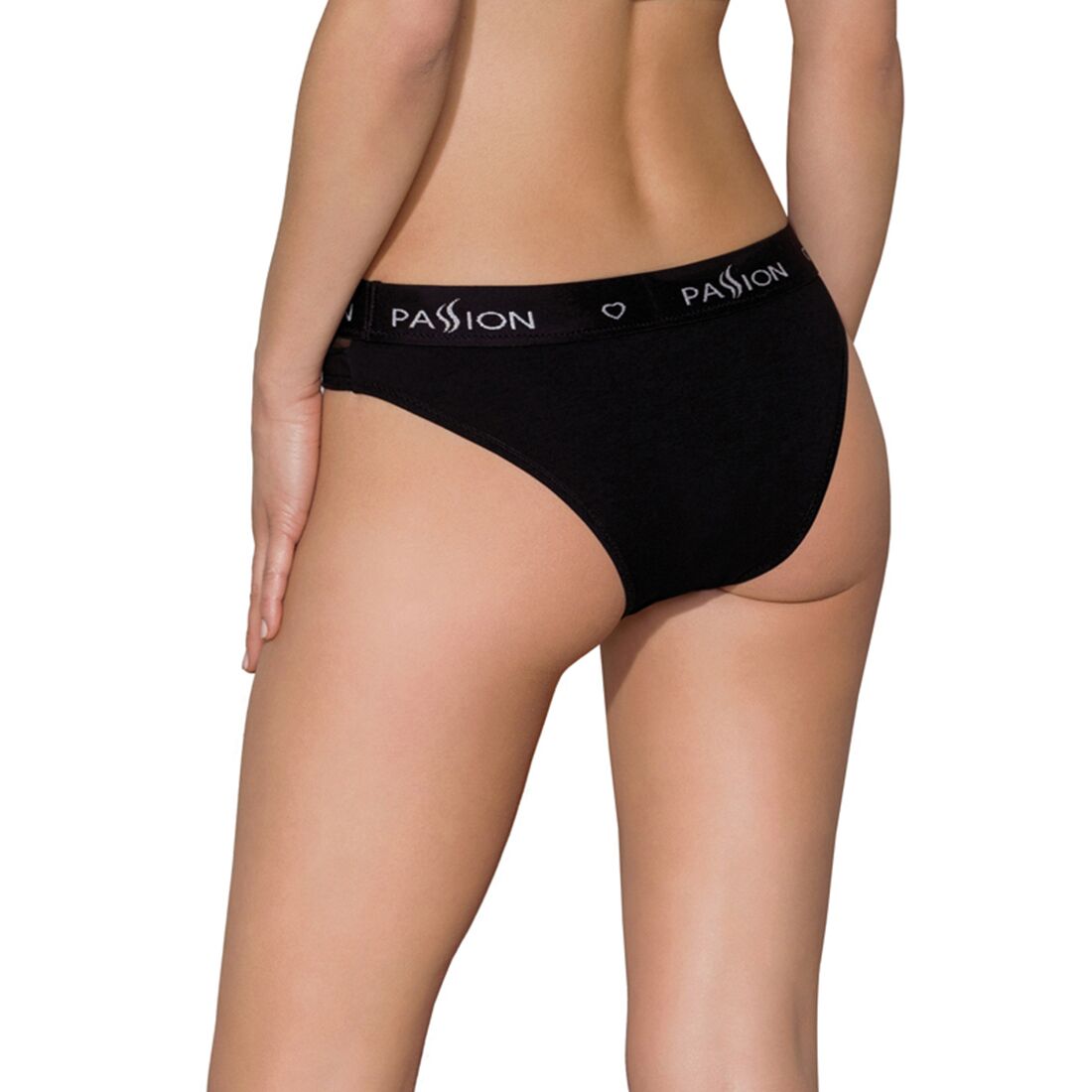 Трусики з прозорою вставкою passion ps006 panties s, black Трусики з прозорою вставкою passion ps006 panties s, black