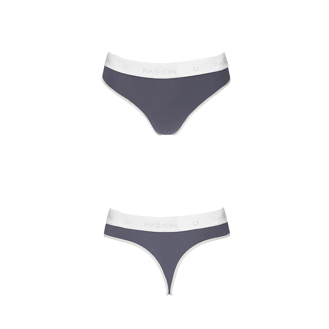 Спортивні трусики стрінги passion ps007 panties s, dark grey Спортивні трусики стрінги passion ps007 panties s, dark grey