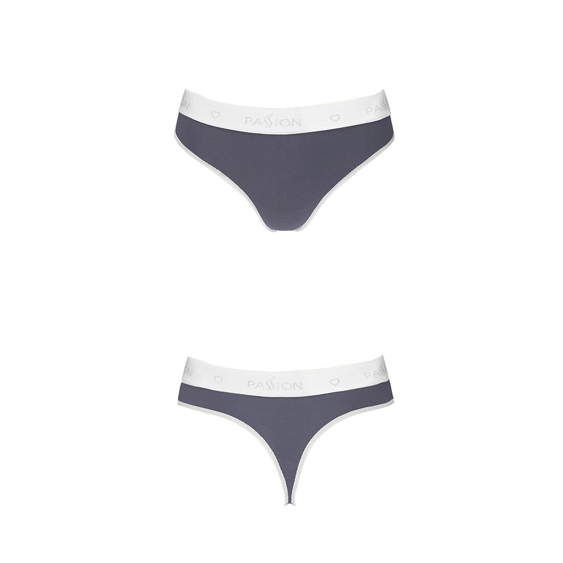 Спортивні трусики стрінги passion ps007 panties xl, dark grey Спортивні трусики стрінги passion ps007 panties xl, dark grey