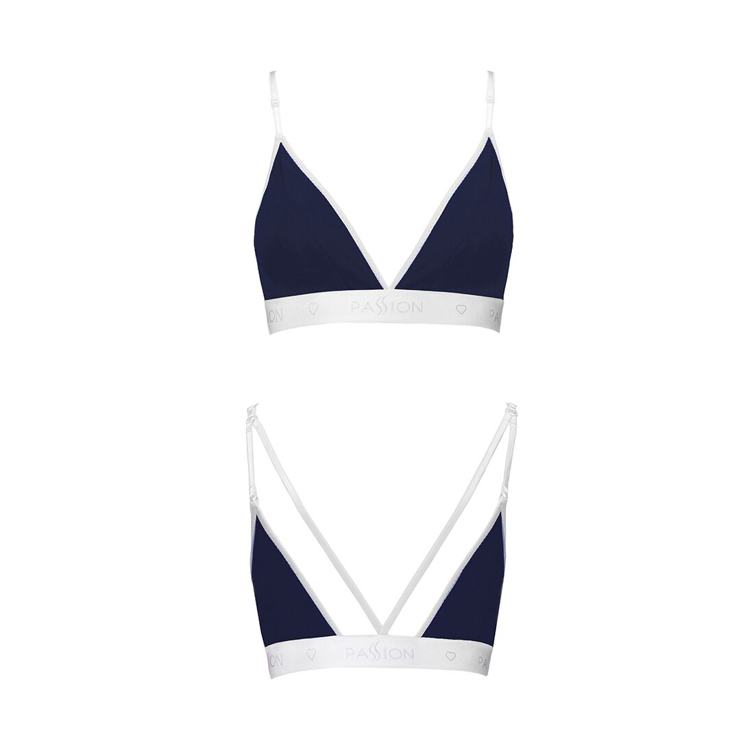 Спортивний топ з подвійними бретелями passion ps007 top s, navy blue Спортивний топ з подвійними бретелями passion ps007 top s, navy blue