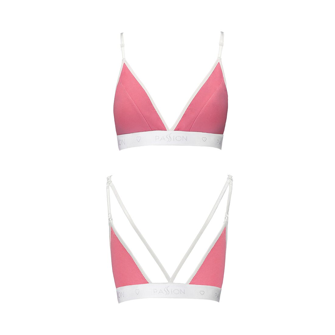 Спортивний топ з подвійними бретелями passion ps007 top m, pink Спортивний топ з подвійними бретелями passion ps007 top m, pink