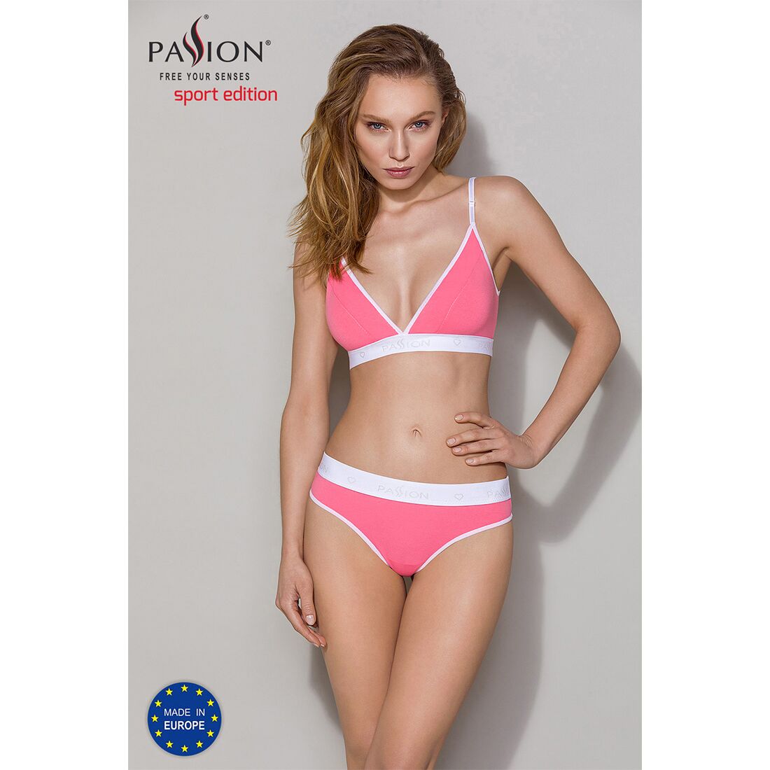 Спортивний топ з подвійними бретелями passion ps007 top xl, pink Спортивний топ з подвійними бретелями passion ps007 top xl, pink