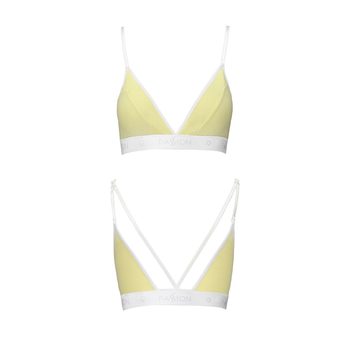 Спортивний топ з подвійними бретелями passion ps007 top m, yellow Спортивний топ з подвійними бретелями passion ps007 top m, yellow