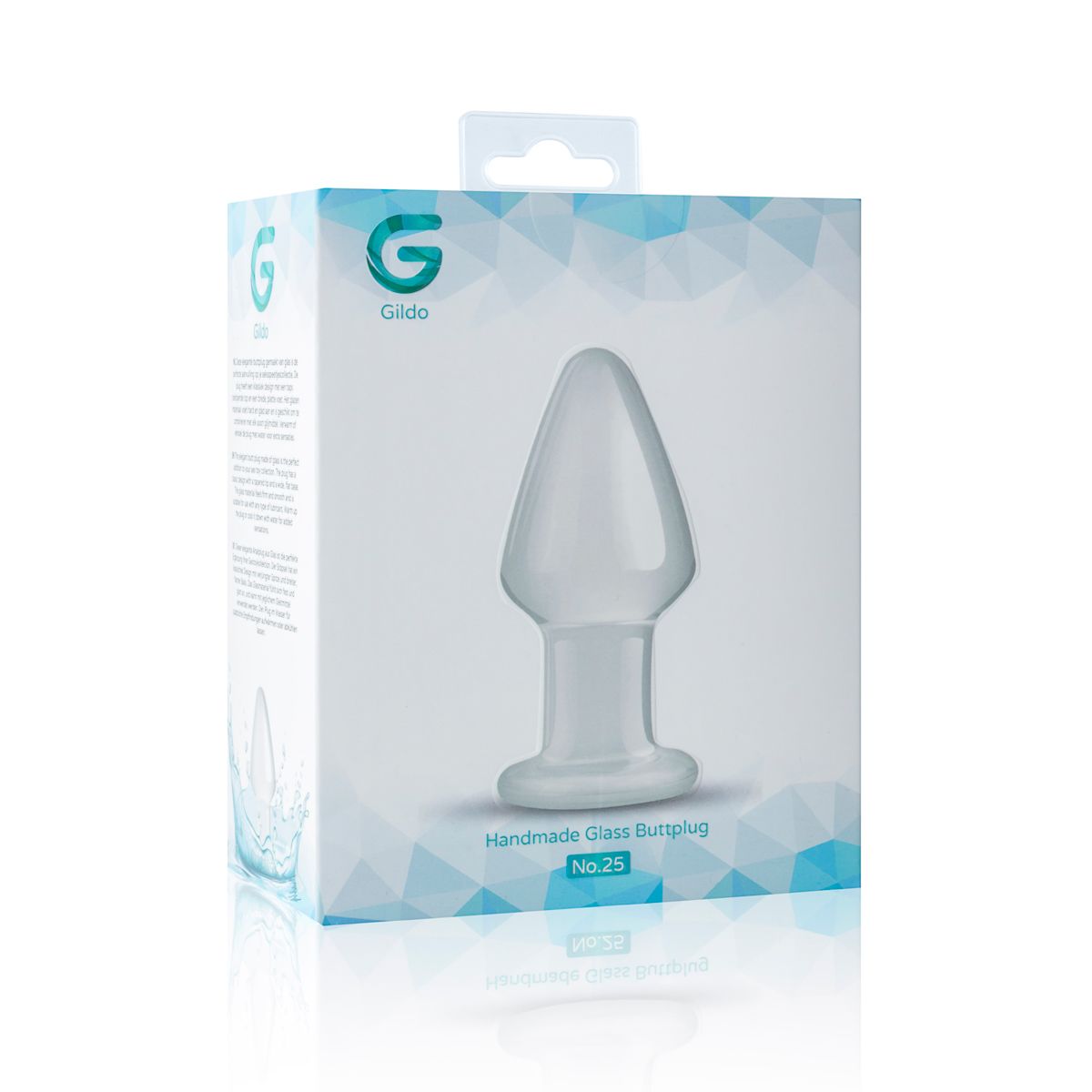 Скляна анальна пробка gildo glass buttplug no. 25 Скляна анальна пробка gildo glass buttplug no. 25