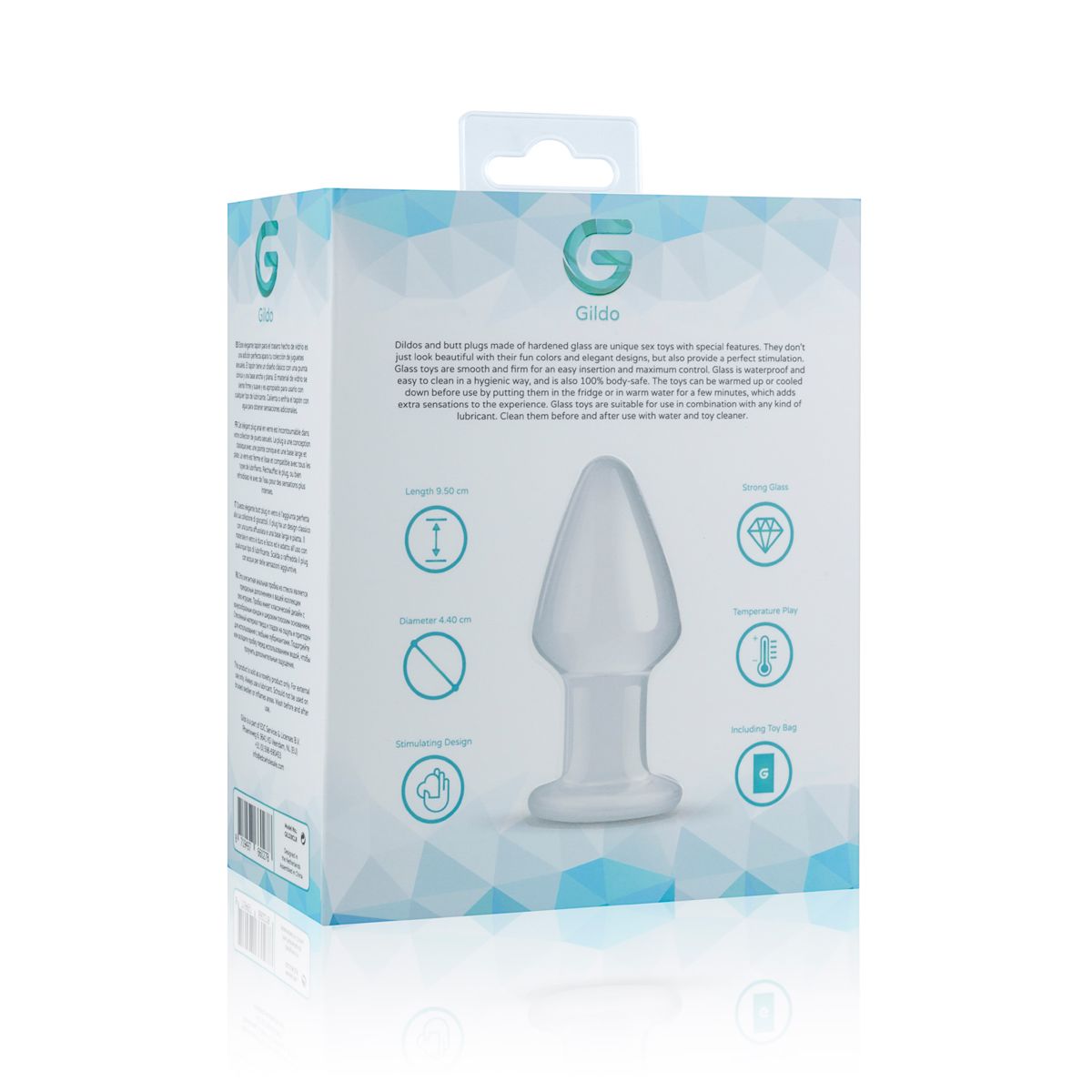 Скляна анальна пробка gildo glass buttplug no. 25 Скляна анальна пробка gildo glass buttplug no. 25