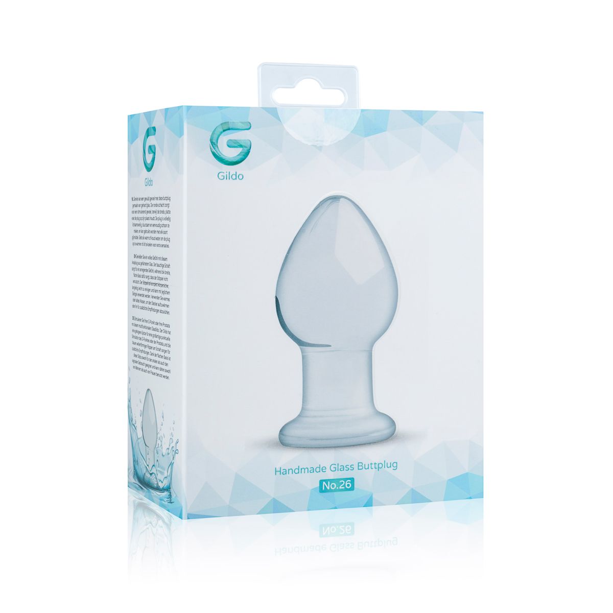 Скляна анальна пробка gildo glass buttplug no. 26 Скляна анальна пробка gildo glass buttplug no. 26