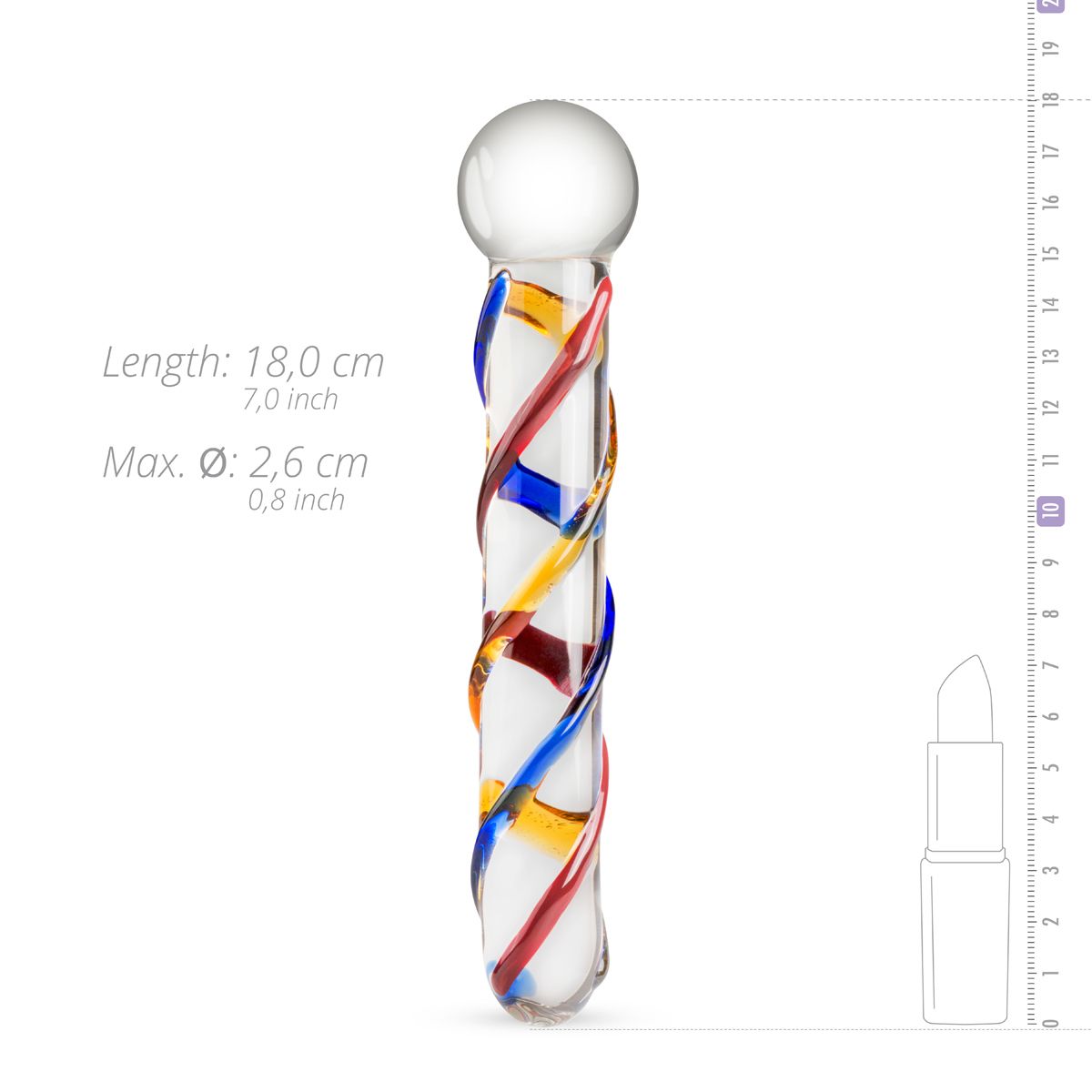 Скляний дилдо gildo glass dildo no. 10 Скляний дилдо gildo glass dildo no. 10