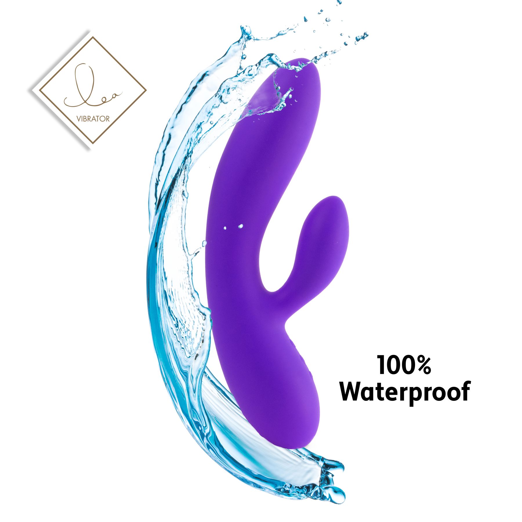 Гнучкий вібратор кролик з двома моторами feelztoys lea rabbit vibrator medium purple Гнучкий вібратор кролик з двома моторами feelztoys lea rabbit vibrator medium purple