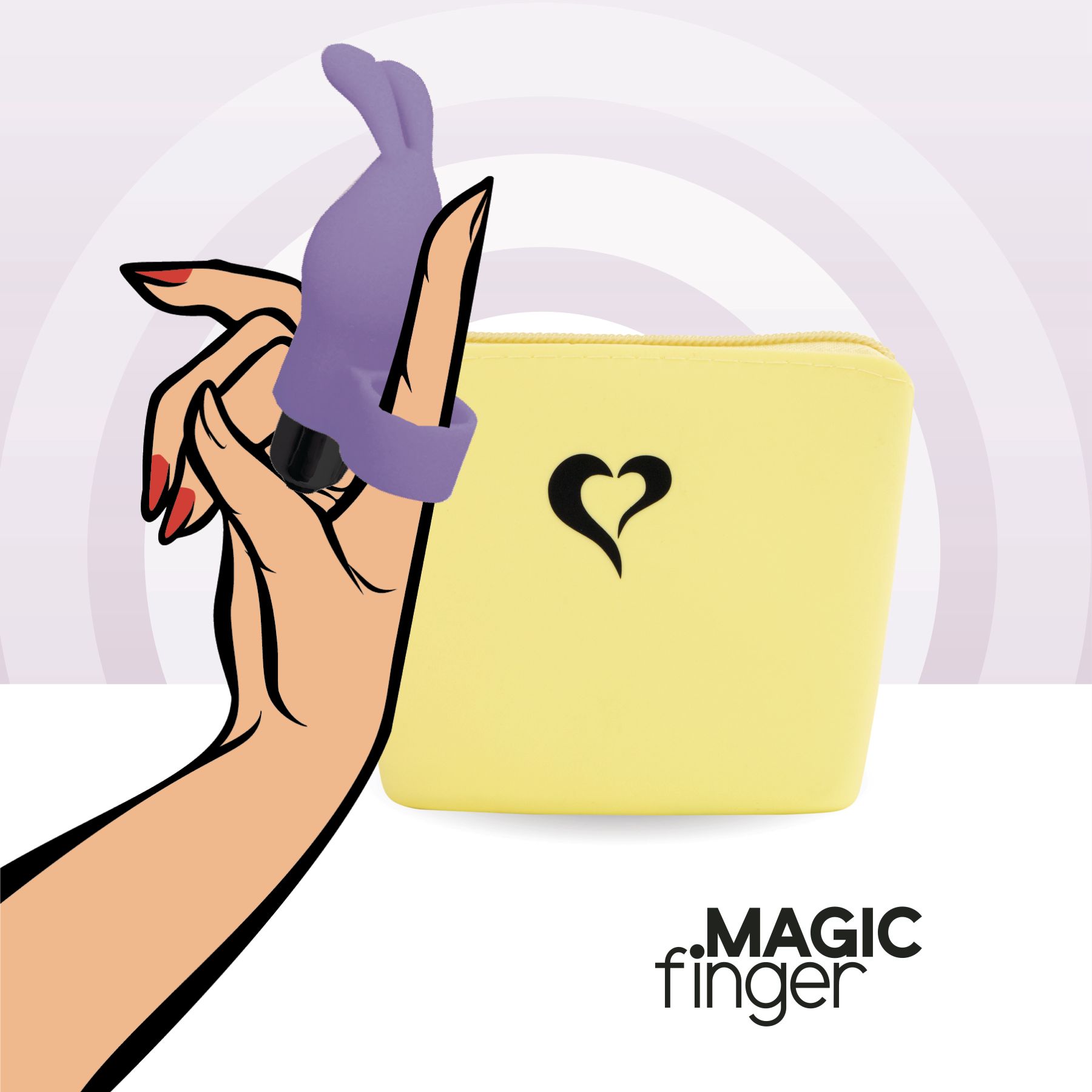 Вібратор на палець feelztoys magic finger vibrator purple Вібратор на палець feelztoys magic finger vibrator purple