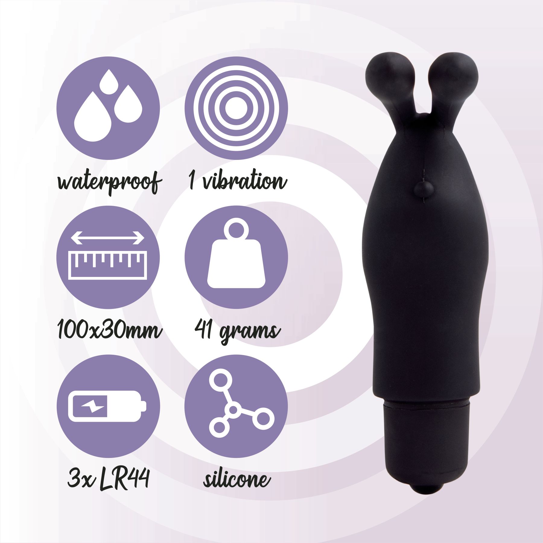 Вібратор на палець feelztoys magic finger vibrator black Вібратор на палець feelztoys magic finger vibrator black